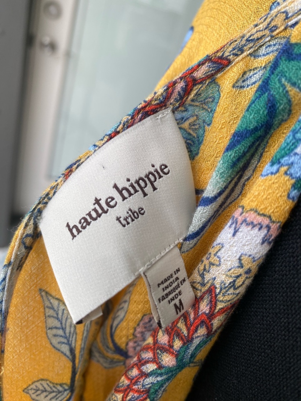 Haute Hippie Yellow Floral Open-Front Kimono Cardigan - Picture 4 of 6